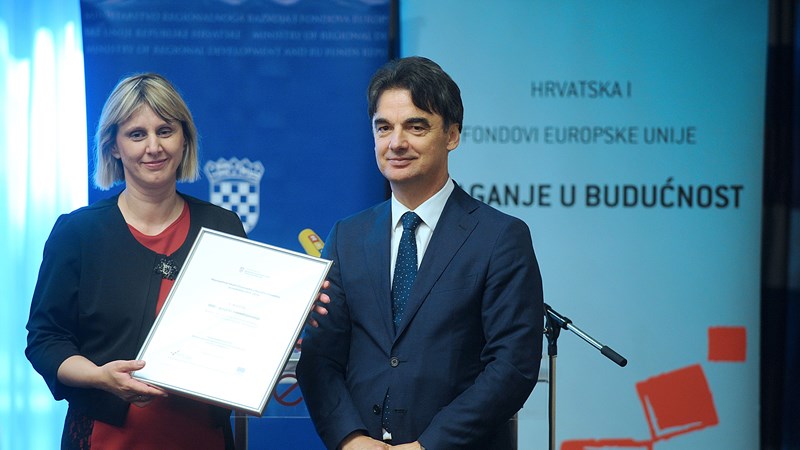 Potpredsjednik Vlade Grčić dodijelio nagrade najuspješnijim lokalnim EU projektima